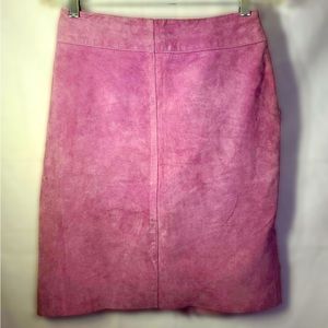 Genuine Pink leather skirt